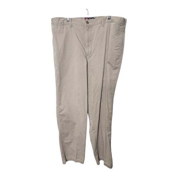 Chaps Ralph Lauren Khaki Tan Chinos Cotton size 40 34 - Picture 1 of 6